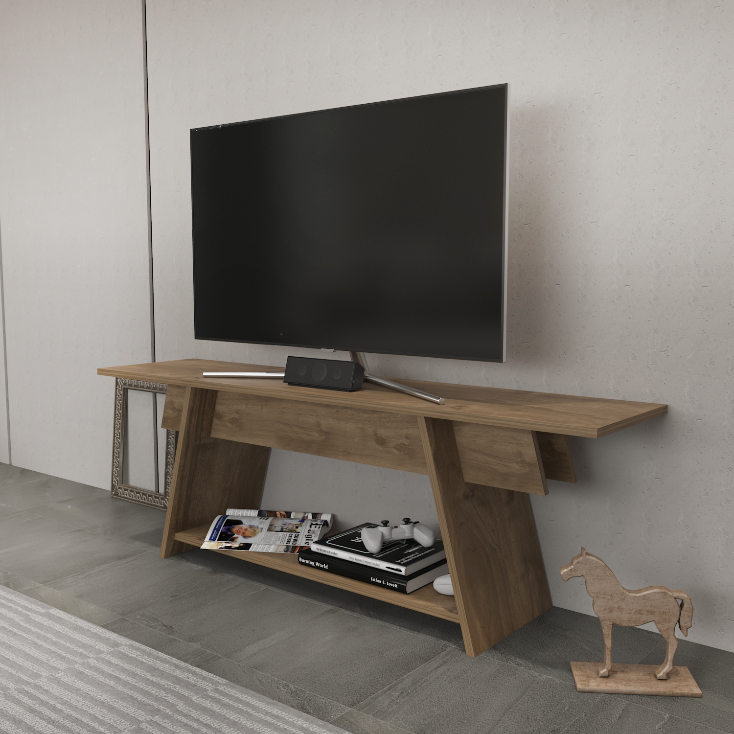 Lanca TV Unit TVs up to 55" - Walnut