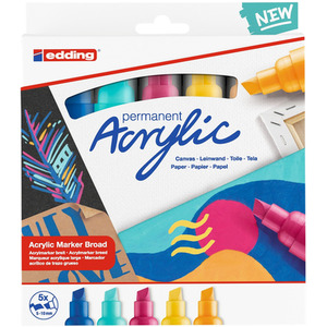 Set of 5 edding 5000 Acrylic Paint Marker Pens