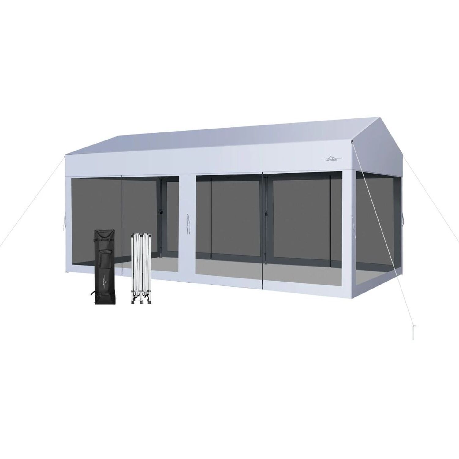 3 X 6 M Pop-up Canopy Uv Screen - White