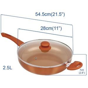 28cm Copper Induction Sauté Pan