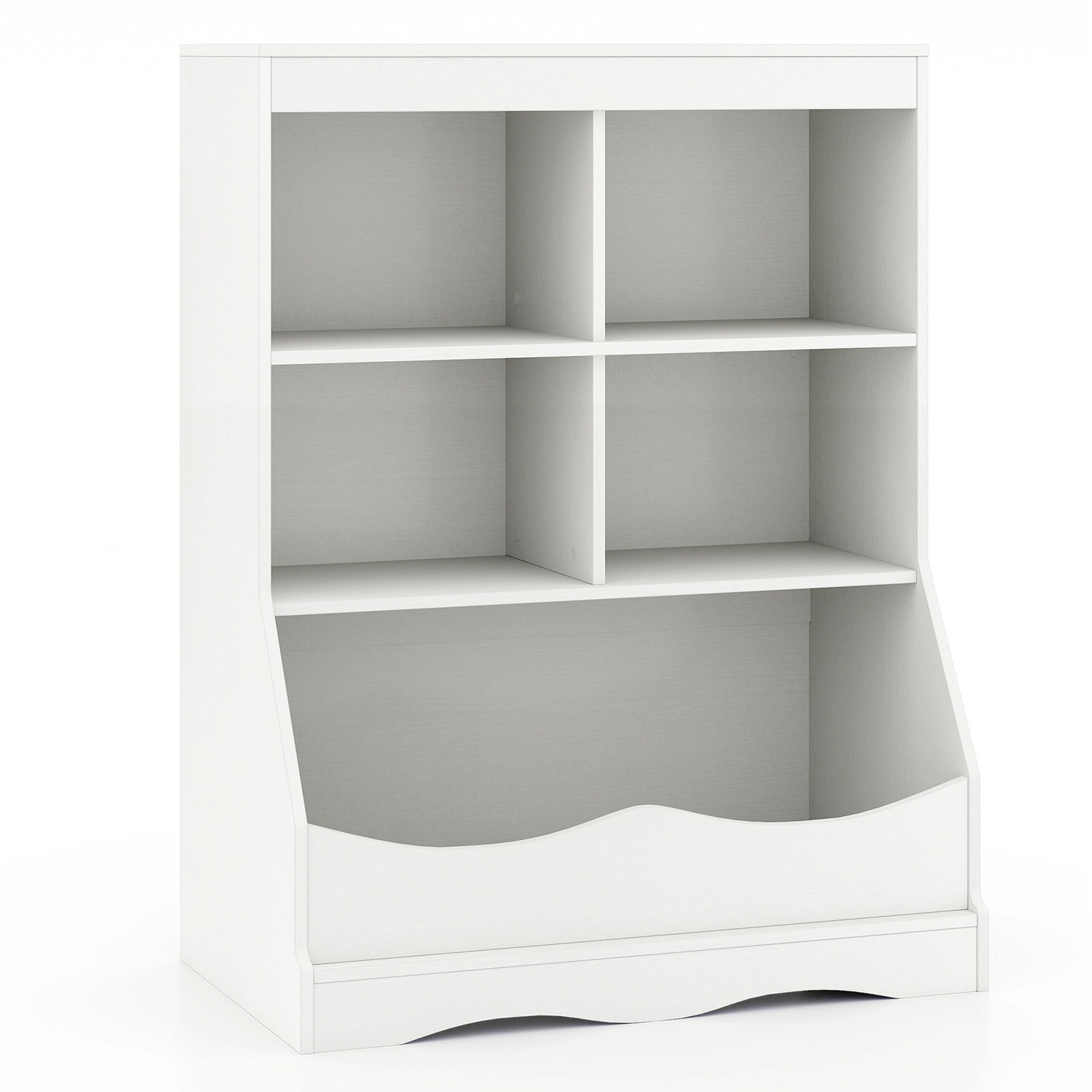 Kids Display Bookcase Toy Organiser - White