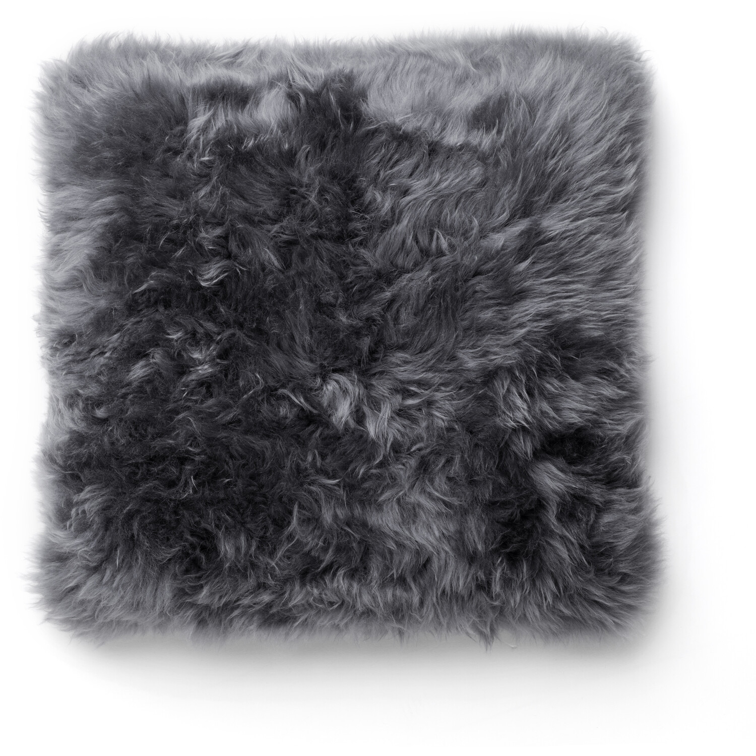 Natural Sheepskin Cushion - Grey