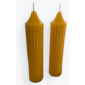 Luxury Beeswax Pillar Candle Set (2 candles)