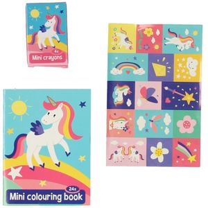 Kids Unicorn Mini Colouring Book Handout Bags