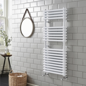 Vertical 500mm Wide Bathroom Towel Radiator