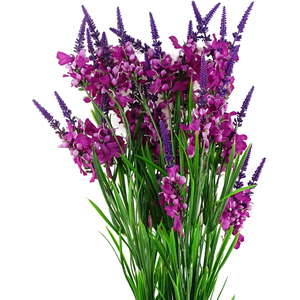 Pack of 6 x Dark Pink Larkspur Artifical Stem