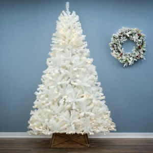 The Pre-lit Bianca Pine Tree with Warm White Lights