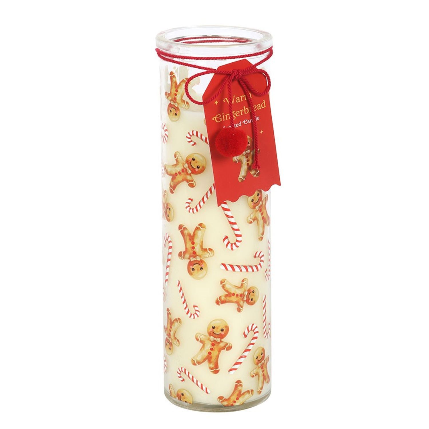 Something Different Gingerbread Tube Candle - White