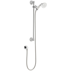 Shower Traditional Slide Rail - Includes Chrome Hose, Shower Head  Wall Mount