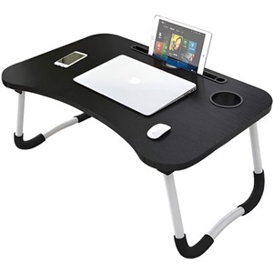 Foldable Bed Table Laptop Tray - Grey