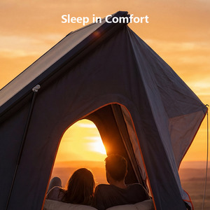 Hard Shell Roof Tent for Cars with Retractable Ladder