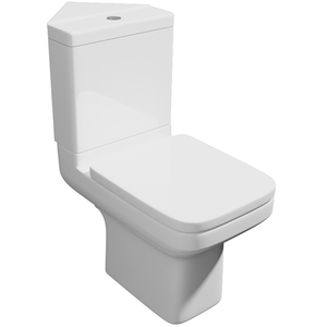 Corner Open Back Toilet Set