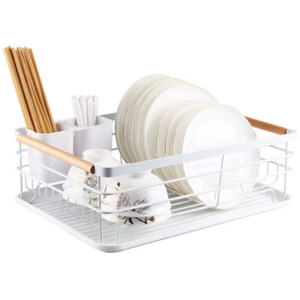 White Iron Dish Drainer Rack