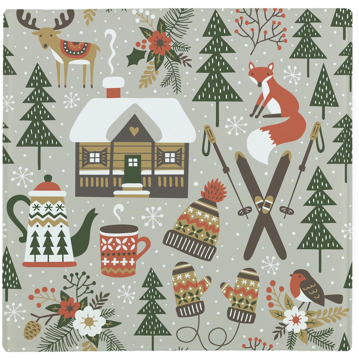 Image of Winter Icons Large Square Worktop Protector&hellip;