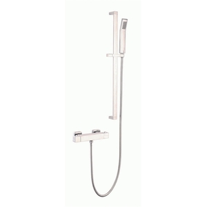 Chrome Thermostatic Mounted Bar Mixer Shower With  Slide Rail Kit