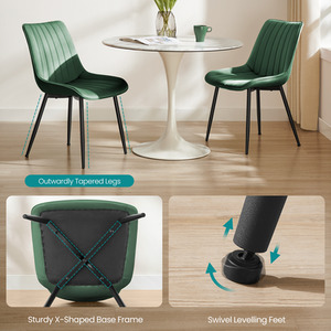 Dining Chairs Set of 2, Upholstered Kitchen Chairs