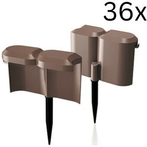 Anti Snail Garden Palisade - Orange - Set of 24