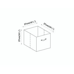 Collapsible Non-Woven Storage Box - L - Multicolour