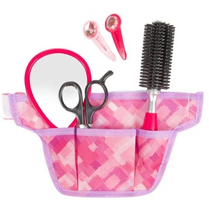 Hairdresser Set with Hip Bag and Hair Clip for Kids Girls