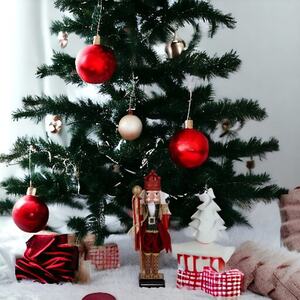 2-PC Christmas Nutcracker Soldiers - 38cm - Green