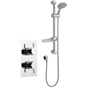 Chrome Thermostatic Concealed Mixer Shower With Adjustable Slide Rail Kit