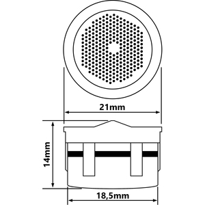 PEPTE 9 Lmin 2224mm Faucet Tap Aerator Plastic Insert Replacement