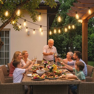 HOMCOM 50 LED Curtain Lights, IP44 Waterproof Fairy Curtain Lights