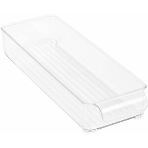 2Pcs Small Kitchen Fridge Storage Trays - Clear
