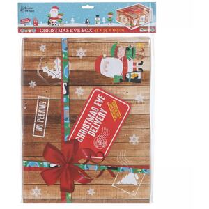 Medium Santa Gift Storage Boxes - 45x34x12.5cm - Blue - Set of 3