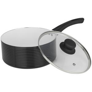8-Pcs Black Matt Induction Cookware Set - Set of 8