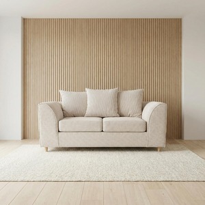 Jumbo Grid Grey 2 Seater Sofa Available in Grey Beige and Green
