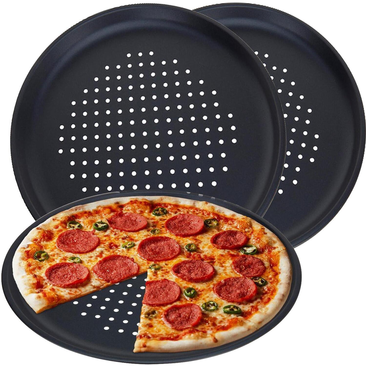 Image of Non Stick Pizza Baking Tray Set&hellip;