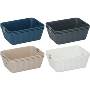 Plastic Storage Boxes Space Saving Basket