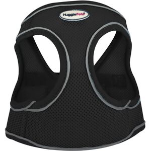 HugglePets Black Extra Small 30 - 37cm Step In Air Mesh Dog Harness