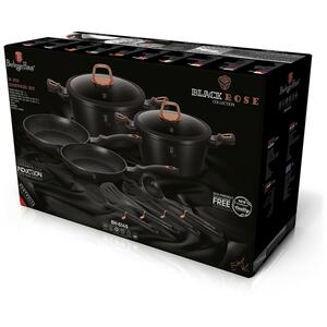 Berlinger Haus 10 Pc Black Rose Aluminium Cookware Set