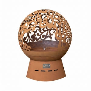 57cm Steel Helios Fireglobe Outdoor Garden Fire Pit