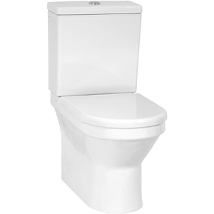 Closed Back Toilet Set With a Rimless Pan