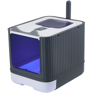 Large Enclosed Cat Litter Box with UV Lamp