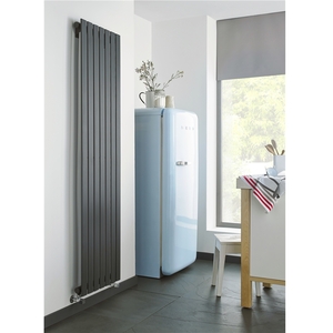 Single 1200mm Tall Anthracite Vertical Panel Radiator