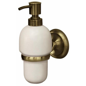 Ecru Bisk Grip  Liquid Soap Ceramics Dispenser Bathroom Wall Mounted