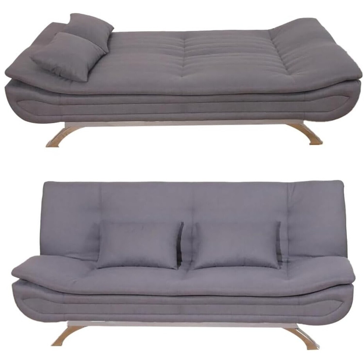 Alivio 3 Seater Recliner Sofa Bed - Grey