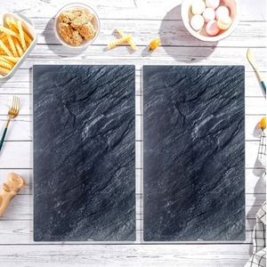 2 Pcs Universal Glass Stove Hob Cover Cutting Chopping Boards Worktop Protectors