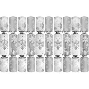 Shiny Snowflake Christmas Crackers
