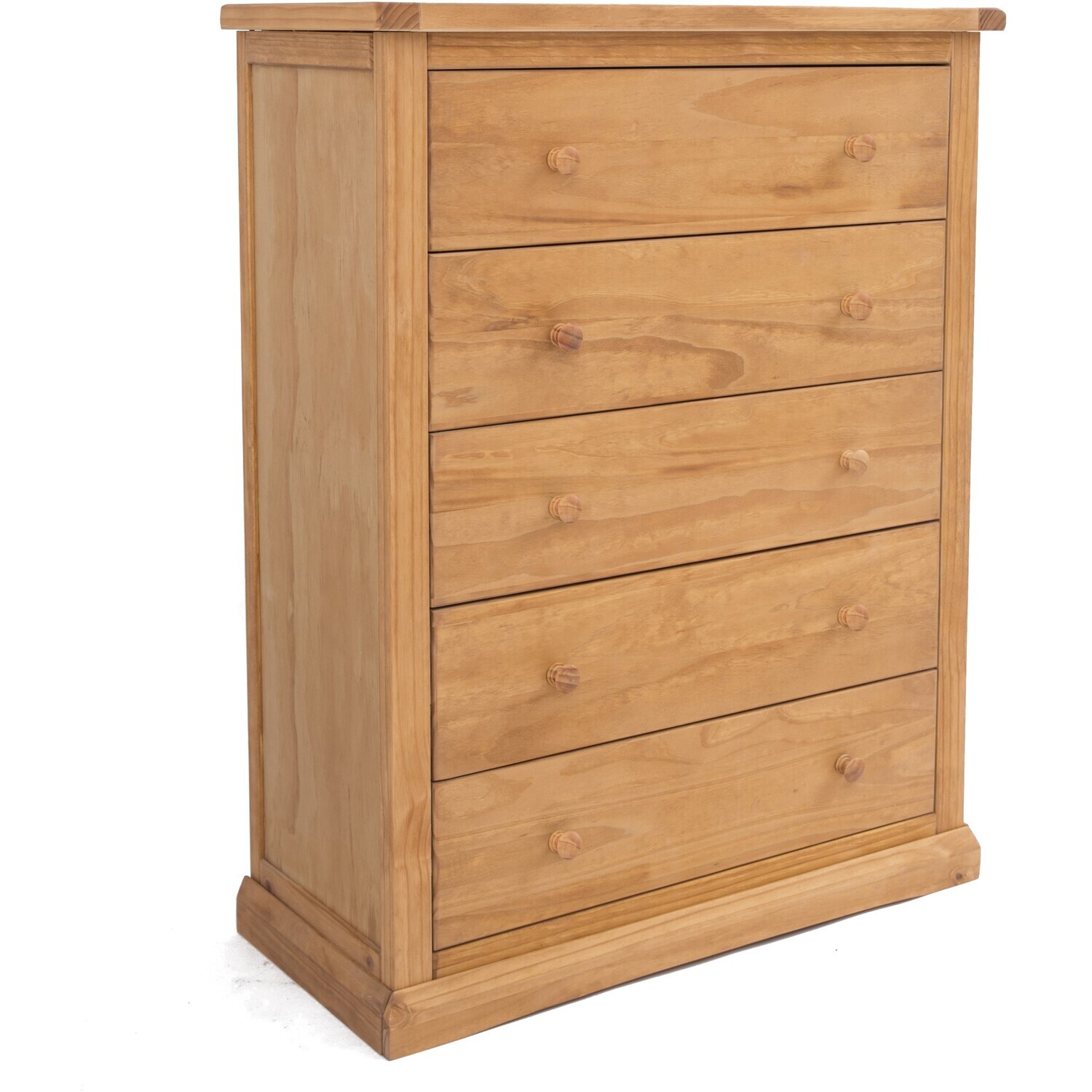 Lucca 5 Drawer Chest - Brown / Wood