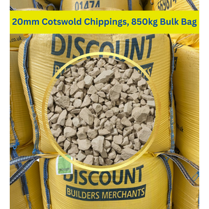 20mm Cotswold Chippings 850kg Bulk Bag - Free Delivery