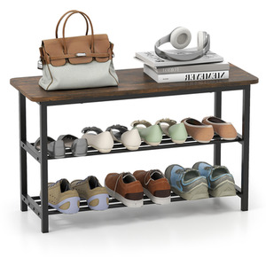 3-Tier Shoe Storage Bench