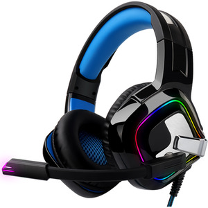 Gaming Headset Stereo Wired Headphones with Microphone and RGB