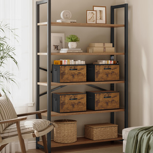 Foldable Storage Organiser Boxes, Storage Basket Bins with Lids