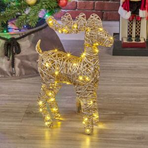 50 LED Christmas Standing Reindeer - Gold