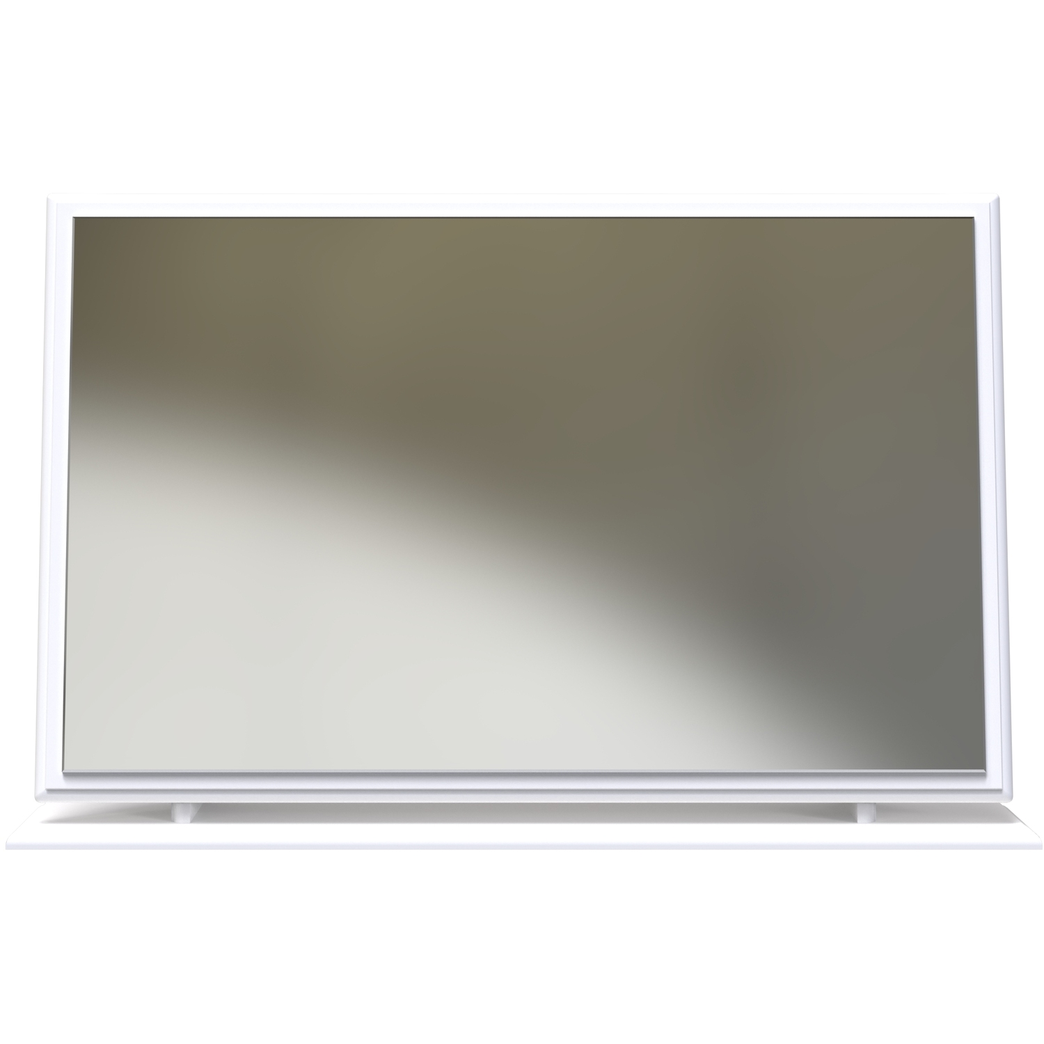 Balmoral White Gloss Mirror - White Gloss & White